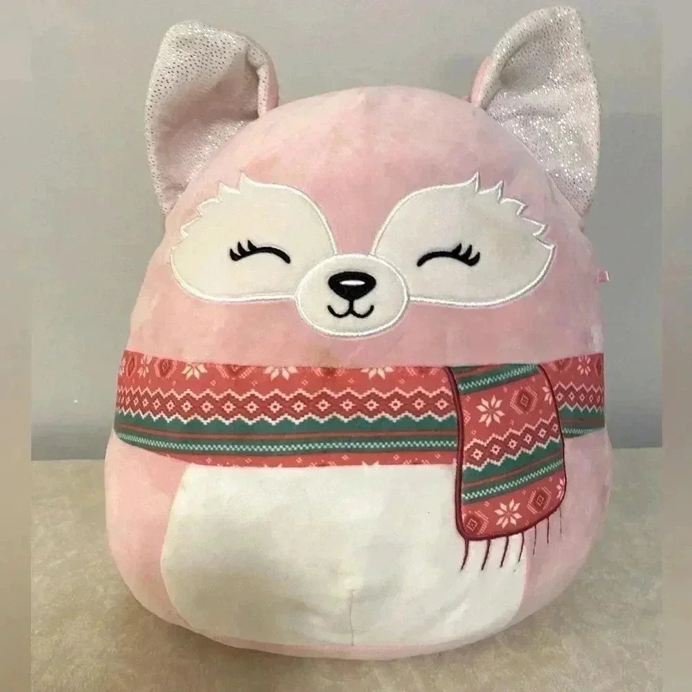 Squishmallow Rhiannon the Pink Fox-2022  Official Kellytoy‎ Plush